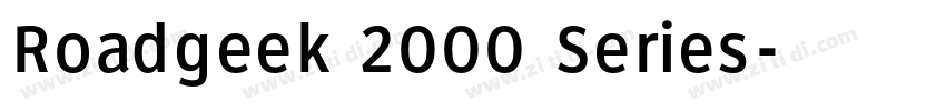 Roadgeek 2000 Series字体转换